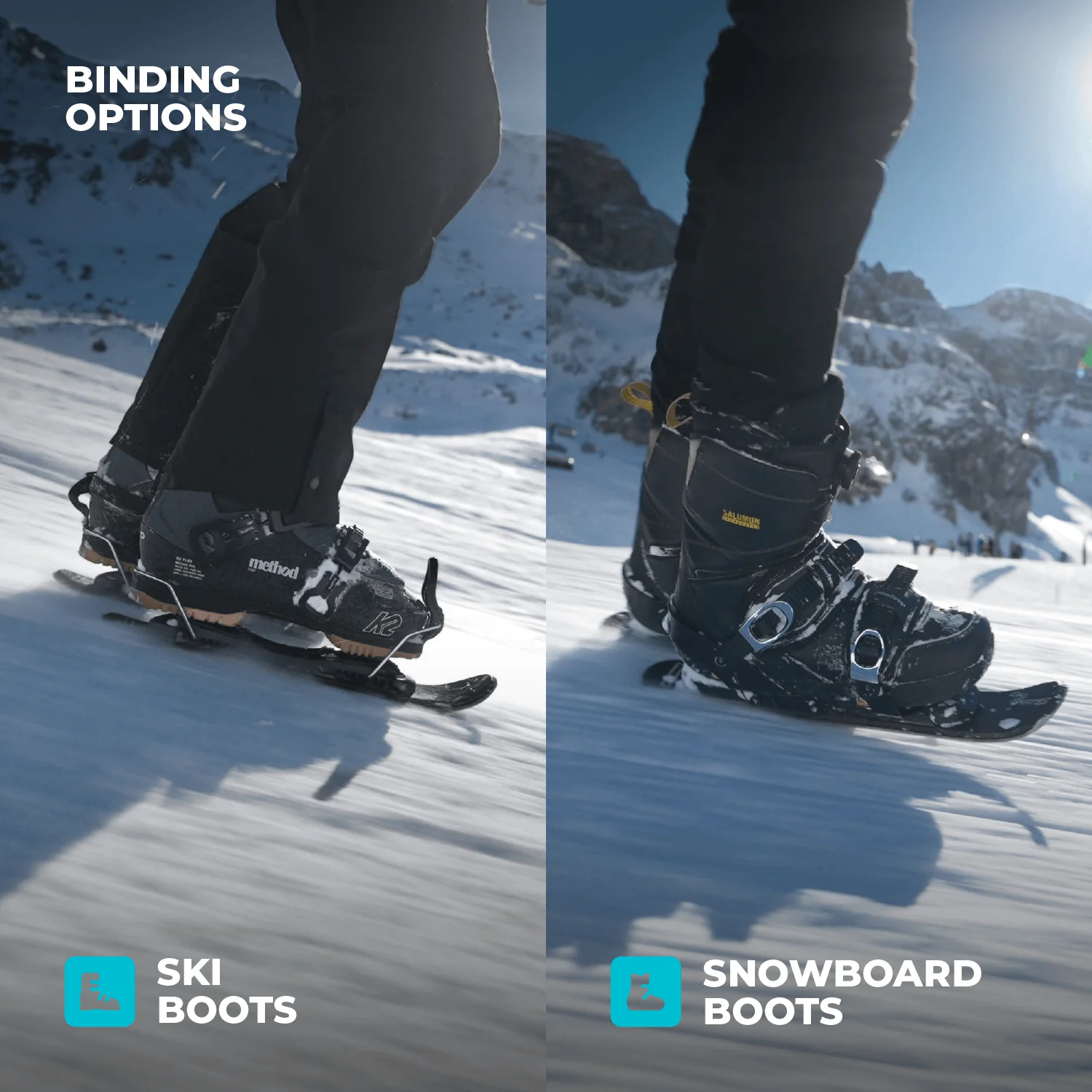 Snowfeet* 44 CM | Skiskates | Snowblades Skiboards Mini Skis - Image 5