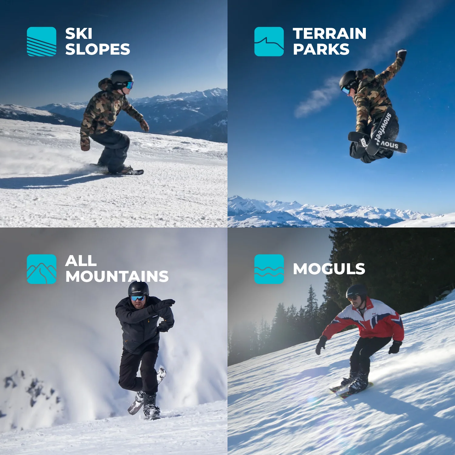 Snowfeet* 65 CM | Skiblades | Skiboards Snowblades Short Skis | SECRET SALE - Image 5