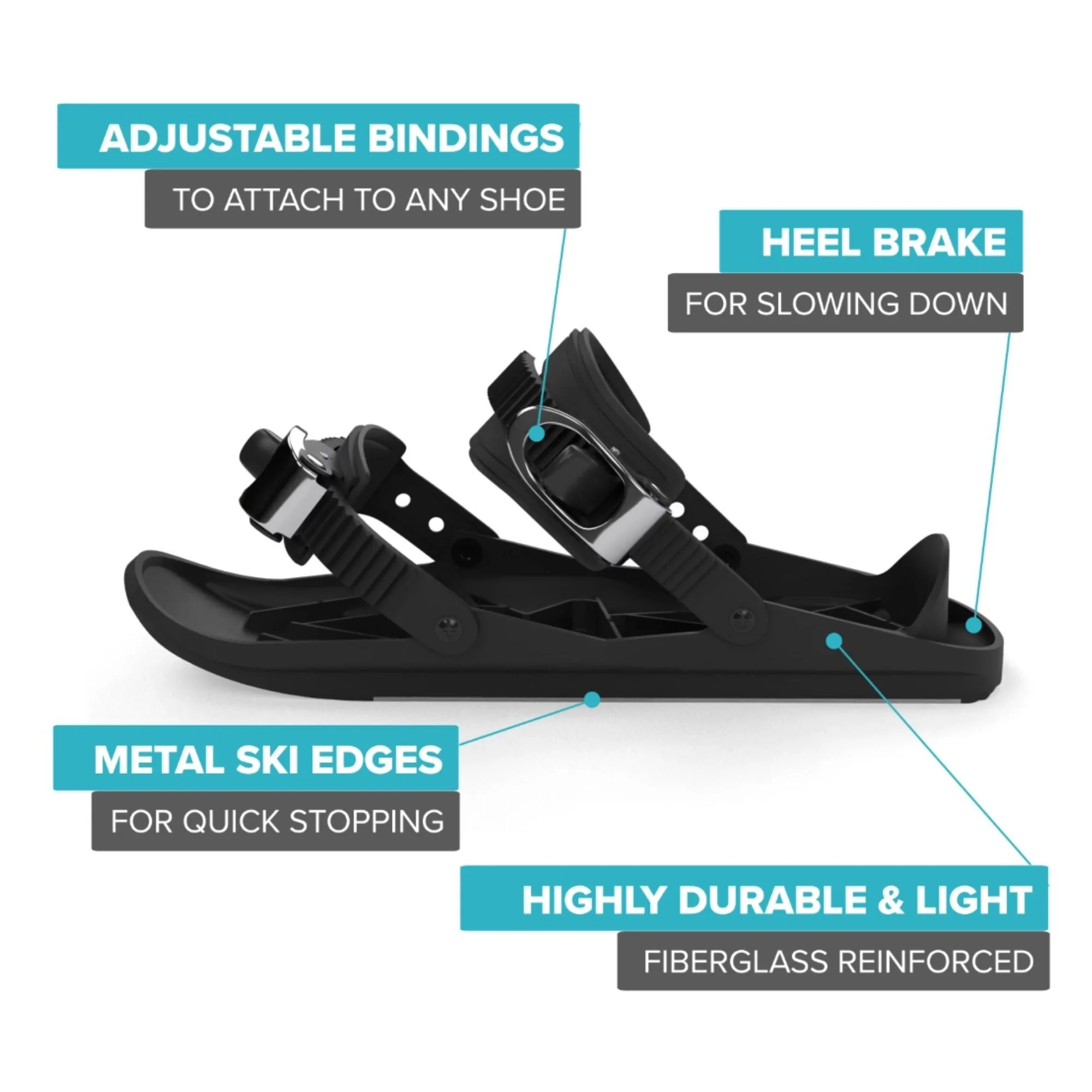 Snowfeet* 38 CM | Mini Ski Skates Short Skis | Secret Sale - Image 10